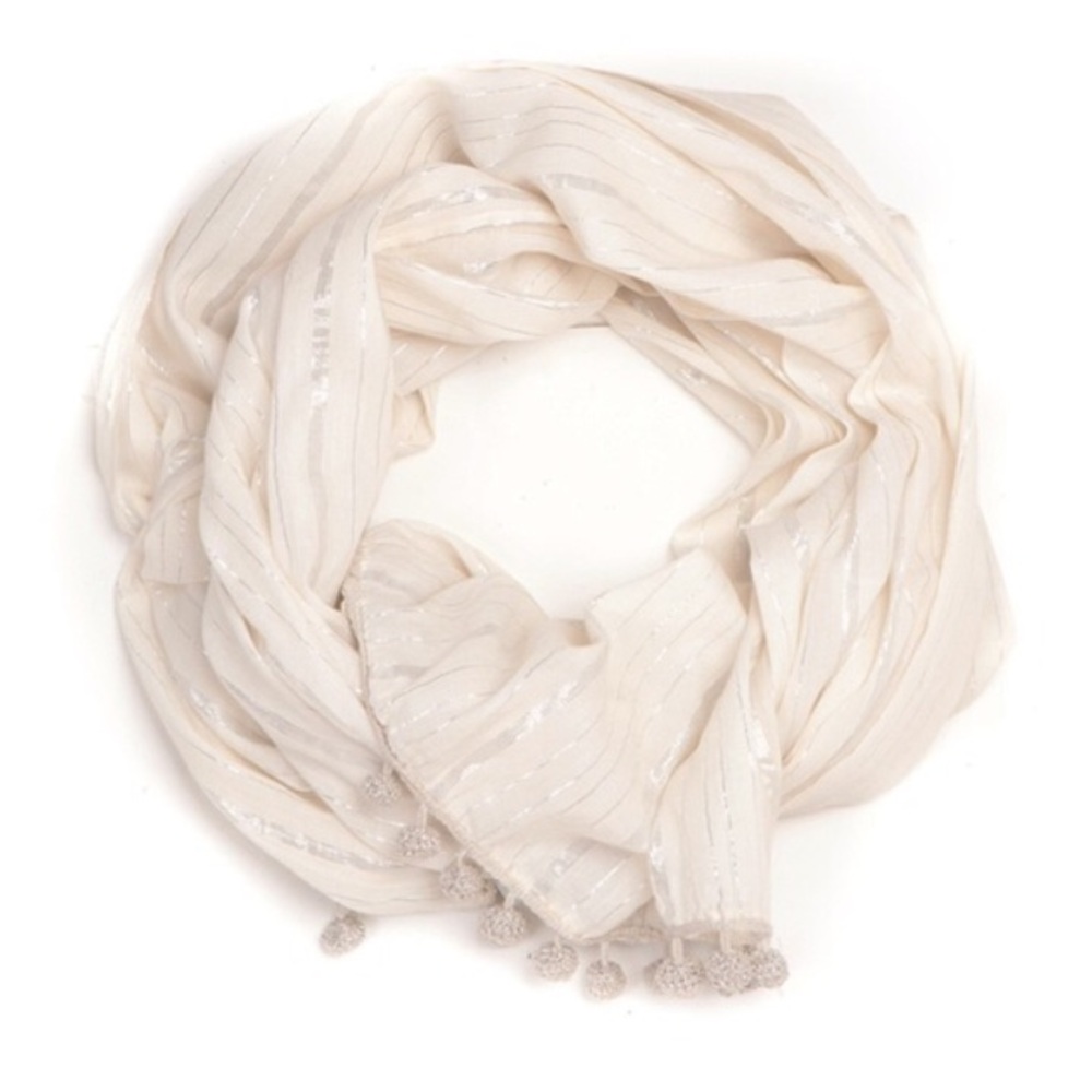 Pom Pom scarf • wrap • sarong